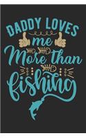 Daddy Loves me more than Fishing: Fishing Journal for Adult; Includes 60 Journaling Pages for Recording Fishing Notes, Experiences and Memories (Journal Diary for Fishing)