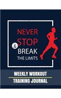 Weekly Workout Training Journal
