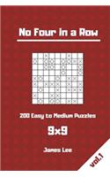 No Four in a Row Puzzles - 200 Easy to Medium 9x9 vol. 1
