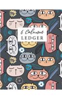 6 Column Ledger: Accounting Ledger Notebook Record, Bookkeeping Ledger Record Book, Daily Accounting Journal Book, Keeping Book Financial Ledgers (6 Column Ledger Bu(1 6 Column Ledger Business Finance Accounting)
