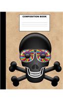 Skull Composition Book: Skull Composition Notebook. 132 Pages Wide Ruled 7.5x9.25. Skull Notebook