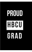 Proud Hbcu Grad: Blank Line Journal