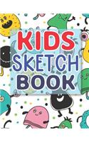 Kids Sketch Book: Blank Paper for Sketching and Drawing 110 Pages 8.5x11 Large Blank Sketchbook for Kids