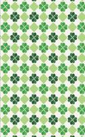 St. Patrick's Day Pattern - Green Luck 25: Blank Lined Notebook St. Patrick's Day Lovers