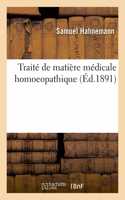 Traité de matière médicale homoeopathique