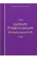 Lyceum Fridericianum Einladungsschrift