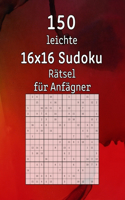 150 leichte 16x16 Sudoku Rätsel für Anfägner