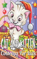 Cat and Kitten Coloring For Kids