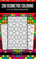 200 Geometric coloring book for adults relaxation