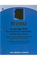 Arizona Language Arts Test Preparation Workbook, Introductory Course: Help for AIMS Grade 6 Reading Test and Grade 6 Writing Test