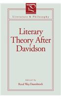 Literary Theory After Davidson