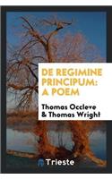 de Regimine Principum: A Poem