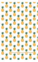 Pineapple Journal and Notebook: A Cute Blank Notebook: Blank Medium Lined Note Book - White Background