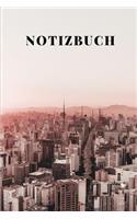 Notizbuch: Ein cooles Notizbuch mit Großstadt/ Skyscraper Motiv (ca. DIN A5), kariert.