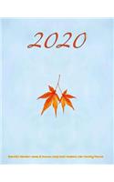 2020- Beautiful Rainbow Leaves of Autumn 2019-2020 Academic Year Monthly Planner: July 2019 To December 2020 Calendar Schedule Organizer with Inspirational Quotes