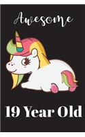 Awesome 19th Year Baby Unicorn