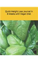 Quick Weight Loss Journal in 8 Weeks with Vegan Diet