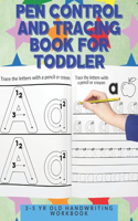 Pen Control and Tracing Book for Toddler: 3 -5 Yr Old Handwriting Workbook - Cool and Fun Nursery HomeSchool Learning Materials for 2,3,4 and 5 year olds Stars