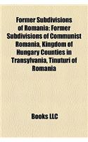 Former Subdivisions of Romania