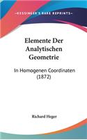 Elemente Der Analytischen Geometrie