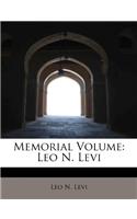 Memorial Volume: Leo N. Levi(English)