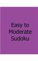Easy to Moderate Sudoku