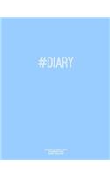 Notebook for Cornell Notes, 120 Numbered Pages, #DIARY, Blue Cover: For Taking Cornell Notes, Personal Index, 8.5"x11", Hashtag Series, Genius Edition