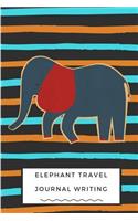 Elephant Travel Journal Writing: 160 Page 6x10 Lined Journal for Your Thoughts, Ideas, and Inspiration (Elephant Journal)