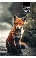 Fox Week Planner Weekly Organizer Calendar 2020 / 2021 - Rainy Days