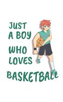 Funny Basketball Boy Notebook: Graph Paper Journal 6x9 - 120 Pages