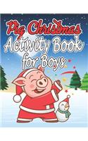 Pig Christmas Activity Book for Boys: Christmas Activity Book for Boys, Girls and Adults