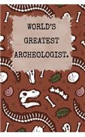 world's greatest archeologist composition notebook: archeologist Lined composition Notebook / Journal Gift For a archeologist 120 Pages, 6x9, Soft Cover.Matte