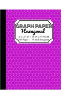 Hexagonal Graph Paper Notebook: Organic Chemistry & Biochemistry Note Book, 1/4 inch hexagons (Science Notebooks Series)