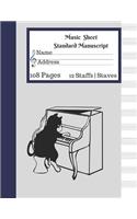 Music Sheet Standard Manuscript 108 Pages 12 Staffs Staves