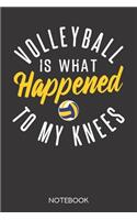 Volleyball is what happened to my knees.