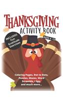 Thanksgiving Activity Book