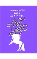 notebook gift unicorn: happy new year: Unicorn Journal and notebook gift: Journal and Notebook for Girls - Composition Size (8.5"x11") With Lined and Blank Pages, Perfect 