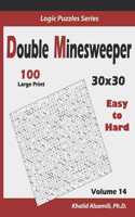 Double Minesweeper: 100 Easy to Hard (30x30)(14 Logic Puzzles)