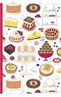 Weekly Planner: A Week to View Diary and Organiser - Monday Start with Cakes and Sweets Cover Art