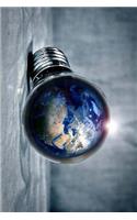 Earth in a Lightbulb Journal: Take Notes, Write Down Memories in this 150 Page Lined Journal