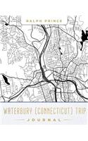 Waterbury (Connecticut) Trip Journal: Lined Travel Journal/Diary/Notebook with Map Cover Art