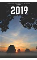 2019 Notebook - Lined Journal Book with Blank, Lined Pages