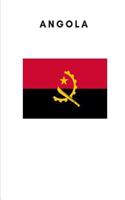 Angola: Country Flag A5 Notebook (6 x 9 in) to write in with 120 pages White Paper Journal / Planner / Notepad