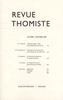 Revue Thomiste - 4/2005: (Revue Thomiste)