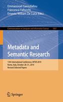 Metadata and Semantic Research