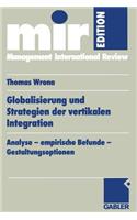 Globalisierung Und Strategien Der Vertikalen Integration