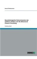 Neurobiologische Determinanten der Volition