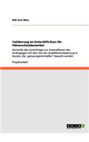 Validierung im Erste-Hilfe-Kurs für Führerscheinbewerber