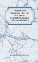 Exegetisches Handbuch Uber Die Drei Ersten Evangelien, Volume 1 (German Edition)