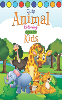 Cute Animal Coloring Book for Kids